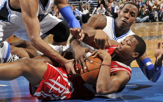 Kyle Lowry and Dwight Howard