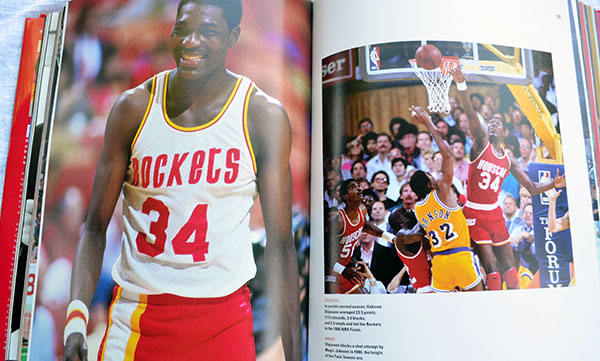 Houston Rockets 50th Anniversary Book - Akeem Olajuwon
