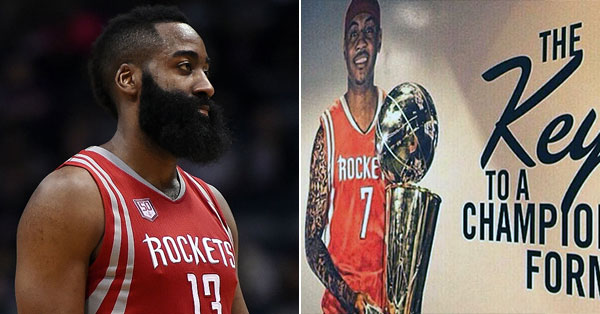 Houston Rockets James Harden Carmelo Anthony Trade Deadline 2017