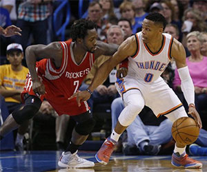 Russell Westbrook and Patrick Beverley