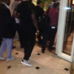 Rockets star James Harden heads into the LA hotel