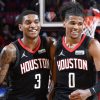 Kevin Porter Jr. and Jalen Green of the Houston Rockets